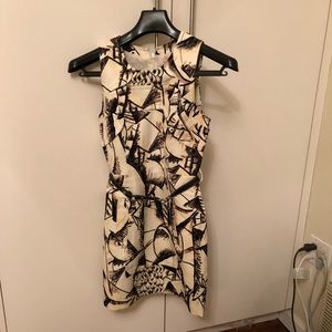 Belted Tracy Reese pattern dress